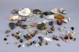 Assorted Mineral Specimens, Polished Rocks, Petrified Wood & More