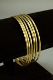 14k Gold Bangle Bracelets, 13.4 Grams