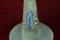 Southwest Style Silver Ring w/ Blue Stone, Sz. 9