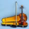 1/16 Size Violin w/ Bow & Case