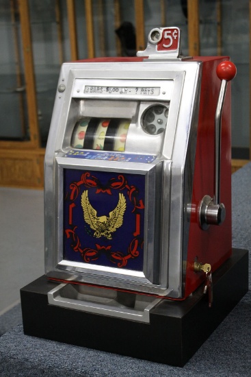 Vintage 5 Cent Slot Machine