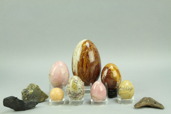 Assorted Polished Rock Eggs & More