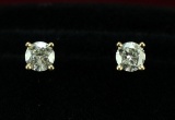 14k Gold Diamond Stud Earring, .47 Ct.