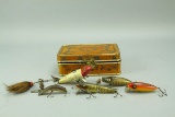 Vintage Fishing Lures & Tin