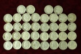 36 Roosevelt Silver Dimes, various dates/mints