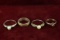 Silver - .925 Rings, Sz. 7-9.5