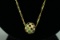 14k Gold Pendant  - Multicolored Gem Stones w/ Chain, 6.2 Grams