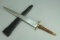 Large Bladed Knife - Sword w/ Brass Guard & Pommel