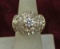 14k Gold & Diamond Ring - Center Stone Approx. 1 Carat, Sz. 7.5, 10.6 Grams