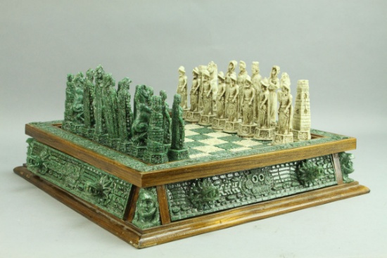 Mayan Style Chess Set