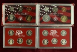 2 U.S. Mint Silver Proof Set; 2000 & 2001