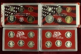 2 U.S. Mint Silver Proof Set; 2002 & 2003