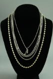 Assortment of Silver Chains - Necklaces