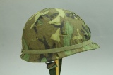 U.S. Military Helmet w/ Liner & Camo Cover