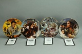 Star Wars Collector Plates: Yoda, Princess Leia, Obi-Wan Kenobi, Lando