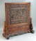 Ornately Carved Chinese Rosewood Table Screen