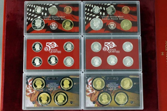 2 US Silver Proof Sets; 2007 & 2008