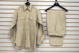 U.S. Air Force Tan Pants & Shirt, Ca. 1950's