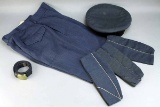 U.S. Air Force Blue Pants, Belt, Caps; Ca. 1950's