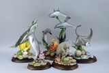 Assorted Whale, Dolphin, Ray, Manatee Figurines