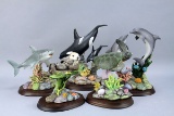 Dolphin, Tortoise, Otter, Shark, Whale Figurines