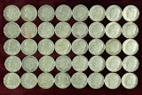 40 Roosevelt Silver Dimes; various dates/mints