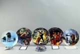 Star Wars Collectible Plates  & Jedi Knights Metal Card Set