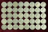 40 Roosevelt Silver Dimes; various dates/mints