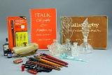 Calligraphy Pens, Blotter, Inks, Ink Wells & More