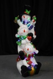 5 Foot Tall Lighted Snowmen