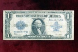 1923 $1.00 US Large Size Silver Certificate (horse blanket)