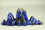 Carved Lapis Brush Holder