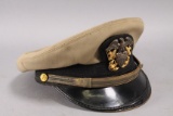 U.S. Navy Officer Visor Hat - Vintage