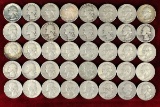 40 Washington Silver Quarters; various dates/mints