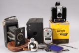 Vintage Cameras, Lens, Light Meter