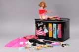 Vintage Barbie Carrying Case, Midge Doll, Clothes & Accessories