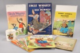 Vintage Children's Books & Cup: Uncle Wiggily, Bobby Coon