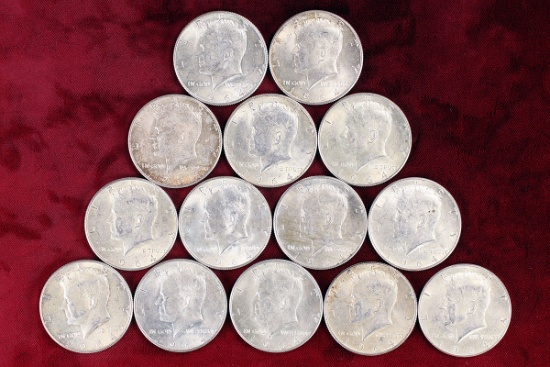 14 - 1964 Kennedy 90% Silver Half Dollars