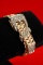 Custom Gold Diamond Buckle Design Bracelet, 55.8 Grams