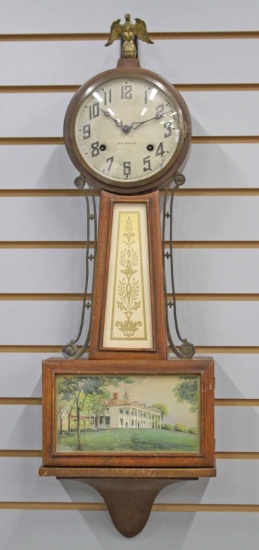 Antique New Haven "Banjo" Wall Clock