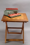 Asian Figure Chess Set w/ Folding Wooden Board