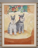 Two Scottish Terriers Painting - Bentley, '95