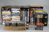 Large Assortment of DVDs & CDs