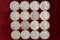 16 Washington Silver Quarters; various dates/mints