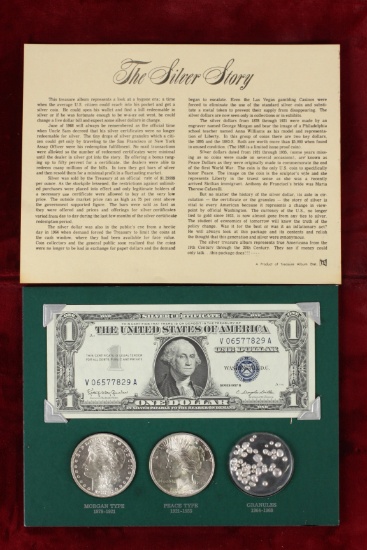 The Silver Story Coin Set; 1882-O Morgan,1922-P Peace