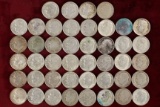 44 Roosevelt Silver Dimes; various dates/mints