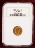1902 Gold Russia 5 Roubles, Nicholas II, MS65 by NGC