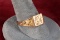 10k Gold Initial Ring, Sz. 13, 4.8 Grams