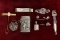 Assorted Sterling Silver -.925 Items: Money Clip, Match Safe & More