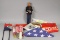 U.S. Marine Action Figure and Misc. Military Flags